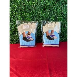 6 Pairs Wellbin Undyed Toe Socks Large Natural Five Finger Sport Sock Bundle